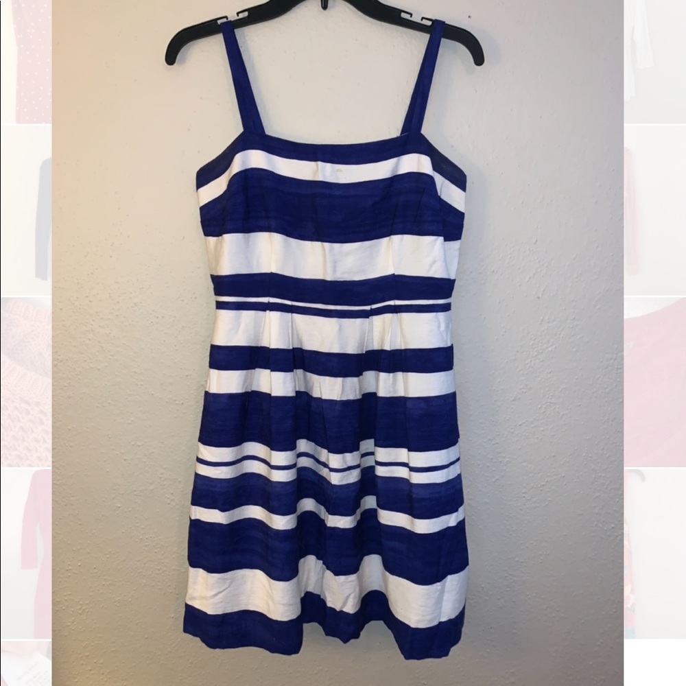 Ann Taylor loft Blue striped dress